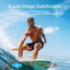 AKASO Brave 7 4K30FPS 20MP WiFi Action Camera with Touch Screen IPX8 33FT Waterproof Camera EIS 2.0 Zoom Support External Mic