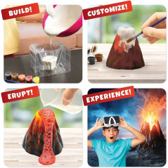 Abacus Brands Volcano Lab VR - Build and Erupt Your Own Volcano - Virtual Reality Kids Science Kit, Book and Interactive STEM
