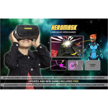 Heromask : Casque VR éducatif pour enfants - Apprendre les langues en samusant !
