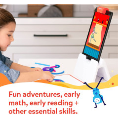 Osmo - Little Genius Starter Kit for Fire Tablet-4 Educational Learning Games-Preschool Ages 3-5-Phonics, Problem Solving &