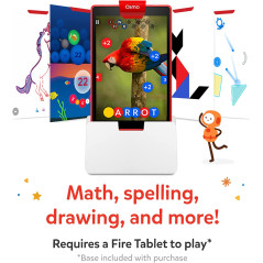 Osmo - Genius Starter Kit for Fire Tablet - 5 Educational Learning Games-Ages 6-10-Spelling, Math, Creativity & More-STEM Toy