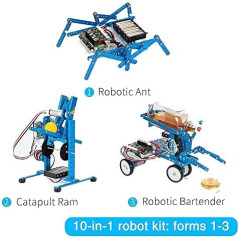 Makeblock mBot Ultimate 10-in-1 Coding Robot Building Toys for Adults & Kids Ages 12+, App Remote Control Robot Toys Science