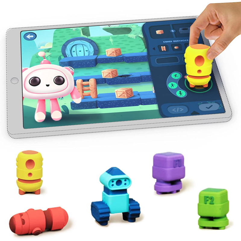 PlayShifu STEM Toys for Kids - Tacto Coding (Interactive Kit + App) - Hands-on Visual Coding Game for Kids