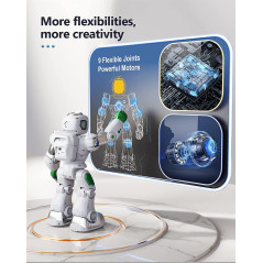 Ruko Large Smart Robot Toys for Kids, RC Robot Carle with Voice and app Control, Gifts for 4-9 Years Old Boys and Girls,