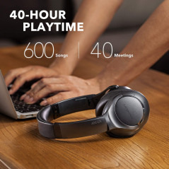 Anker Soundcore Life Q20 Hybrid Active Noise Cancelling Headphones, Wireless Over Ear Bluetooth Headphones, 40H Playtime, Hi-Res