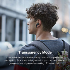 TOZO NC2 Hybrid Active Noise Cancelling Wireless Earbuds, in-Ear Detection Headphones, IPX6 Waterproof Bluetooth 5.2 Stereo