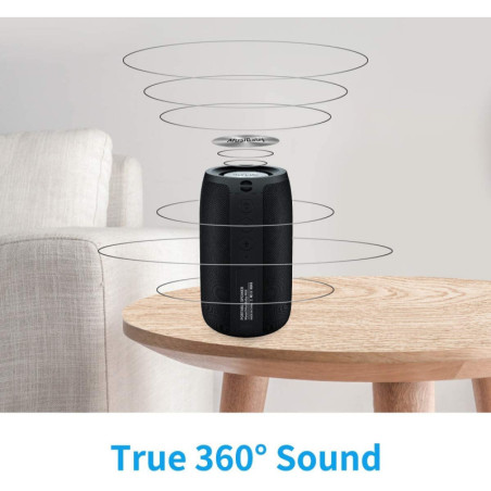 MusiBaby Portable Bluetooth Speaker: 24H Playtime, Waterproof, Rich Bass
