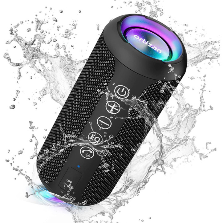 Ortizan Portable Bluetooth Speaker: 360° Hi-Fi Sound, Waterproof, 30H Play - Perfect for Outdoors! Ortizan Portable Bluetooth Speaker: 360° Hi-Fi Sound, Waterproof, 30H Play - Perfect for Outdoors!