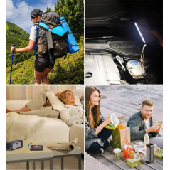 ABFOCE Solar Bluetooth Speaker,IPX7 Waterproof Speaker 20W Rich Bass,with 27 LEDs Lights TWS Wireless Speaker Bluetooth