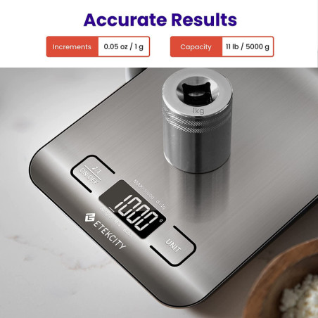 Etekcity Balance de Cuisine Digitale: Précision et Nutrition, Votre Allié Culinaire!