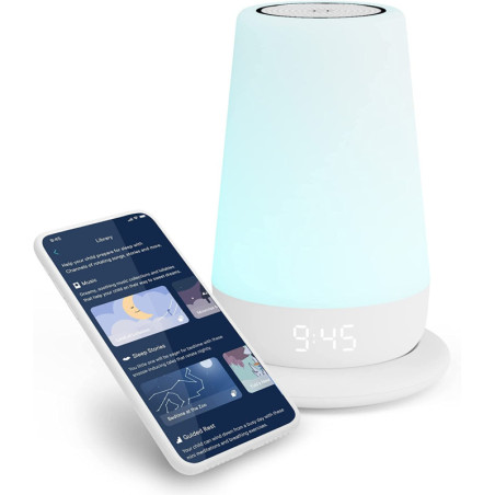 Hatch Rest+ 2nd Gen Portable Dream Machine with Charging Base, Baby, Toddler, Night Light, Sound Machine, Time-to-Rise