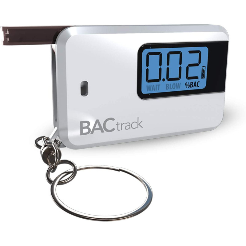 BACtrack Go Keychain Breathalyzer (White) | Ultra-Portable Pocket Keyring Alcohol Tester for Personal Use
