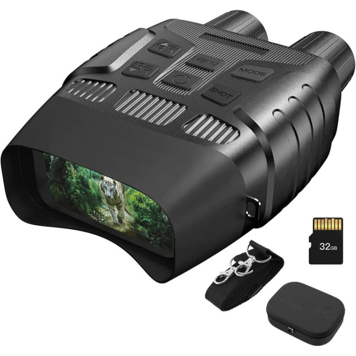 Jumelles de Vision Nocturne HEXEUM : Zoom 4X, IR, 400m + Carte 32Go - Explorez la Nuit! Jumelles de Vision Nocturne HEXEUM : Zoom 4X, IR, 400m + Carte 32Go - Explorez la Nuit!