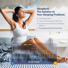 SleepBank Sleep Aid Device, Sleep Frequency Tech, Natural Spleed Aid, Insomnia or Anxiety Relief, Improve Sleep Quality, Deep