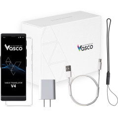 Vasco V4 Language Translator Device | 108 Languages | Free Lifetime Internet for Translations in Almost 200 Countries | Model