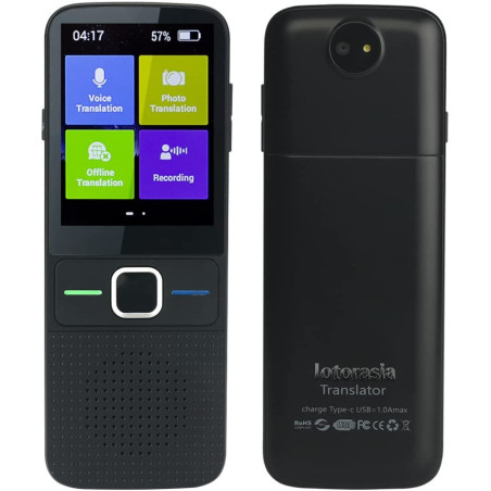 lotorasia Language Translator Portable Instant Translator Device Support WiFi/Hotspot/Offline Two- Way Real Time Online 137