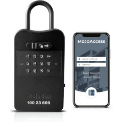Access your belongings anytime, anywhere with the secure and smart MojoBox Bluetooth digital lockbox.