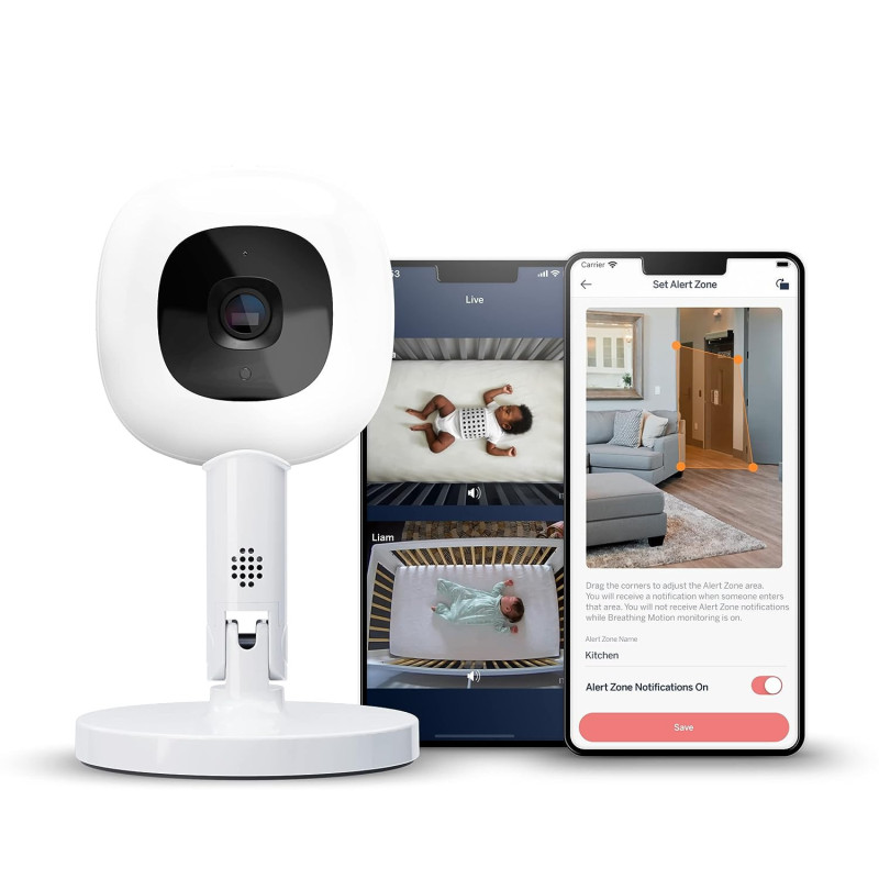 Nanit Pro Smart Baby Monitor: HD Video, Sleep & Breathing Tracker, 2-Way Audio