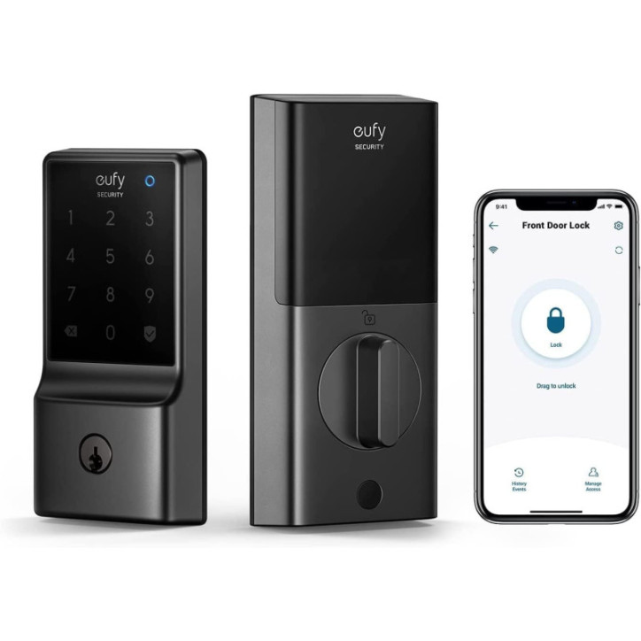 Eufy Security Smart Lock C210: Keyless Entry, WiFi, & 5-Way Unlock for Ultimate Home Security Eufy Security Smart Lock C210: Keyless Entry, WiFi, & 5-Way Unlock for Ultimate Home Security