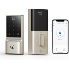 eufy Security C210 Smart Lock, 5-in-1 Keyless Entry Door Lock, Built-in WiFi Deadbolt, Smart Door Lock, No Bridge Required, Easy