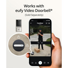 eufy Security C210 Smart Lock, 5-in-1 Keyless Entry Door Lock, Built-in WiFi Deadbolt, Smart Door Lock, No Bridge Required, Easy