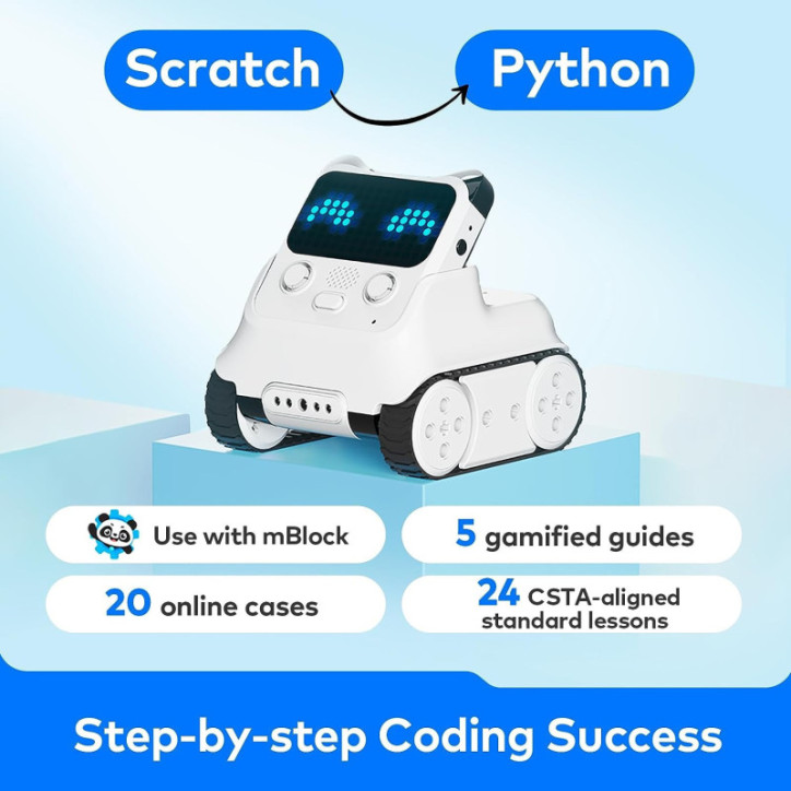 Codey Rocky: The Fun Way to Learn Coding! Interactive Robot for Kids 6+, STEM Education Toy