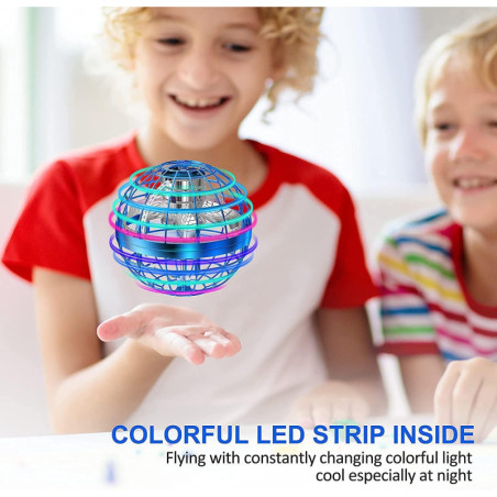 AMERFIST Boule Volante Cosmique 2023: Boomerang LED RGB, Jouet Drone Magique pour Enfants et Ados