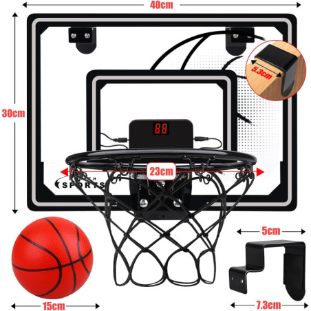 Arcade Basketball Lumineux: Jeu de Basket Intérieur Électronique pour Enfants et Adultes!