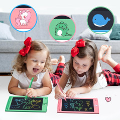 FLUESTON 3-Pack LCD Writing Tablets for Kids: Fun & Educational Doodle Boards in Dinosaur, Unicorn, Whale Themes