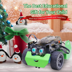 Engaging Robobloq Q-Scout robot kit for kids to discover coding with Scratch, Arduino & Python.