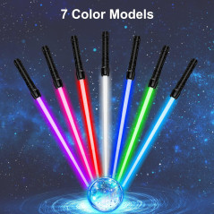 Galactic Warrior's Expandable Lightsaber with Realistic Handle and FX Sound