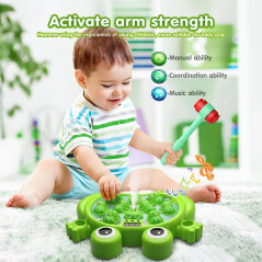 Whack A Frog Game: Interactive Toy with Spray! Fun Learning for Toddlers 2-5
