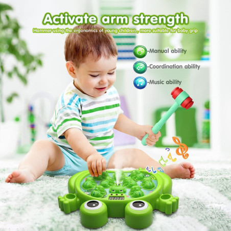 Jeu de Grenouille Interactif HopeRock : Apprentissage Amusant pour Enfants (2-5 ans)!