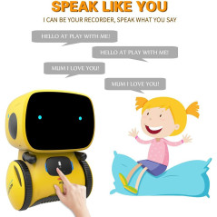Interactive 98K Robot Toy: Voice Control, Touch Sensor, Singing, Dancing - Fun & Educational for Kids
