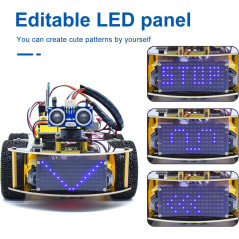 Kit Robot Voiture Intelligent 4WD KEYESTUDIO: Programmation STEM Bluetooth, Jouet Ăducatif Ultime!