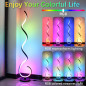 BESKETIE Smart Spiral Floor Lamp: RGB LED, App Control, Music Sync - Modern Home Lighting BESKETIE Smart Spiral Floor Lamp: RGB LED, App Control, Music Sync - Modern Home Lighting