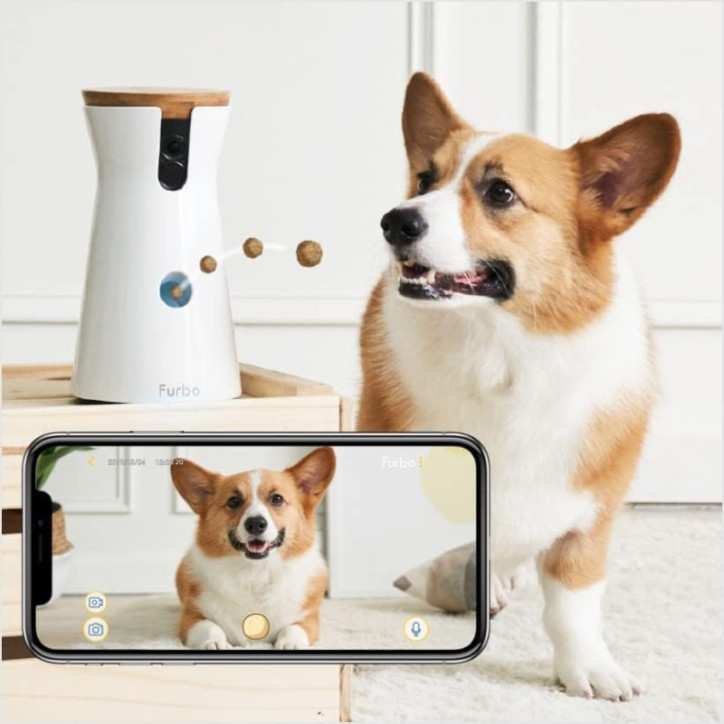Furbo : Caméra pour Chien avec Distributeur de Friandises - Surveillez et Récompensez Votre Toutou à Distance!