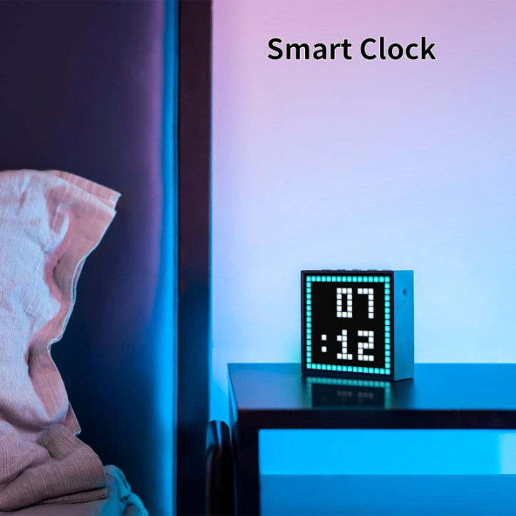 Divoom TimeBox Evo: Pixel Art Bluetooth Speaker with FM Radio, Smart Alarm & Customizable LED Display