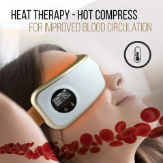 Masseur Oculaire Sans Fil SereneLife : Chaleur Relax & Sommeil