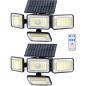 Mokot 2500 Lumen Solar Lights: Motion Sensor, Remote Control, Waterproof - 2 Pack, Ultimate Security! Mokot 2500 Lumen Solar Lights: Motion Sensor, Remote Control, Waterproof - 2 Pack, Ultimate Security!