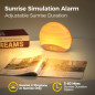 REACHER Sunrise Alarm Clock: Wake Up Naturally with Light & Sound - Bedroom Decor REACHER Sunrise Alarm Clock: Wake Up Naturally with Light & Sound - Bedroom Decor