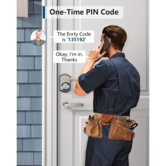 TEEHO TE001 Keyless Entry Door Lock with Keypad - Smart Deadbolt Lock for Front Door with 2 Keys - Auto Lock - Easy Installation