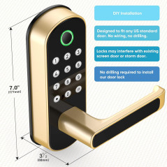 Sifely Smart Lock, Keyless Entry Door Lock, Keypad Door Lock, Fingerprint Door Lock, Biometric Door Lock, Keypad Entry Door