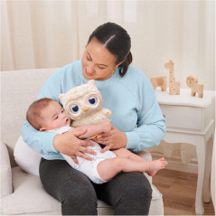 GUND Sleepy Eyes Owl Soother - Calming Plush & Nightlight for Kids