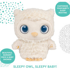 GUND Sleepy Eyes Owl Soother - Calming Plush & Nightlight for Kids