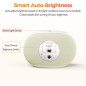 Reacher Sleep Sound Machine Alarm Clock: Auto-Dimming, White Noise, USB Charge, Night Light Reacher Sleep Sound Machine Alarm Clock: Auto-Dimming, White Noise, USB Charge, Night Light