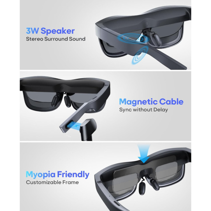 FANGOR AR Smart Glasses: 201 Virtual Screen, Privacy, & Eye Comfort - Perfect for Movies, Gaming & Work! FANGOR AR Smart Glasses: 201 Virtual Screen, Privacy, & Eye Comfort - Perfect for Movies, Gaming & Work!