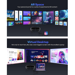 AR Smart Glasses – Eye Comfort, Privacy Protection, Optional Frames