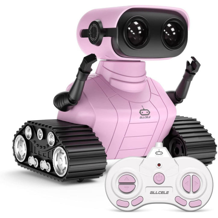 Pink Robot Toy for Girls: Remote Control, Music, & LED Eyes - Fun Gift for Kids 3+ Pink Robot Toy for Girls: Remote Control, Music, & LED Eyes - Fun Gift for Kids 3+