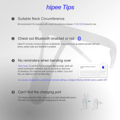 P1 Smart Posture Trainer, App-Controlled, Correct Posture in Real-Time